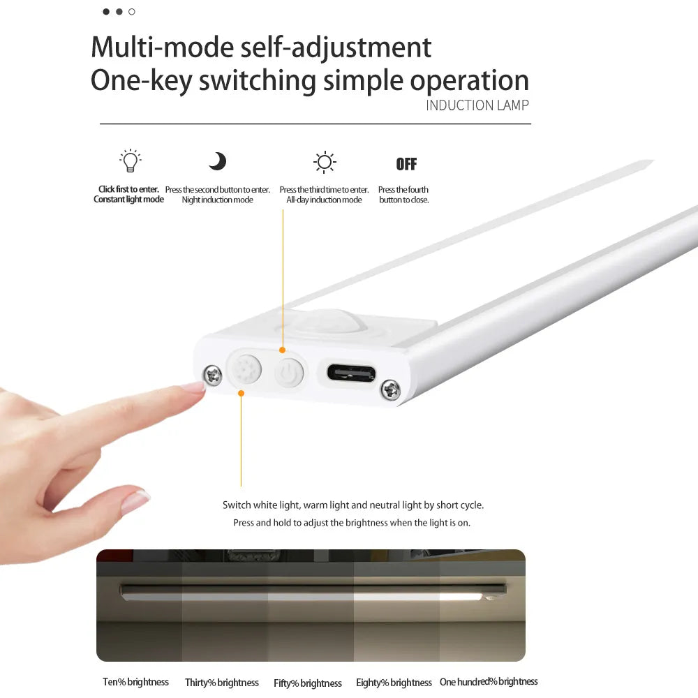 Réglette LED sous Meuble de Cuisine Sans Fil – Image 2