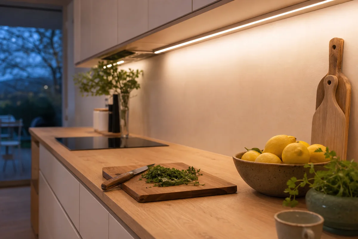 Blanc chaud ou blanc froid : quelle lumière choisir dans une cuisine ?
